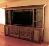 rustic entertainment center, barn wood furniture